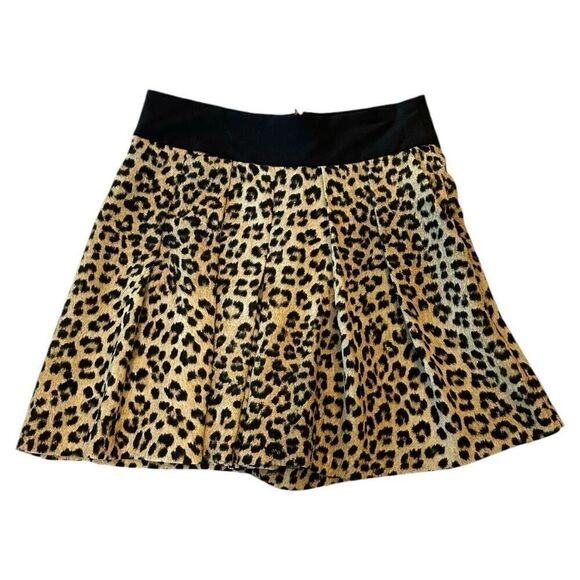 ZARA Cheetah Print Mini Skort Size S - Picture 1 of 6
